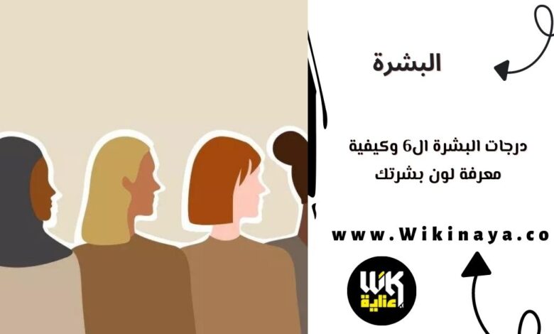 درجات البشرة ال6 وكيفية معرفة لون بشرتك